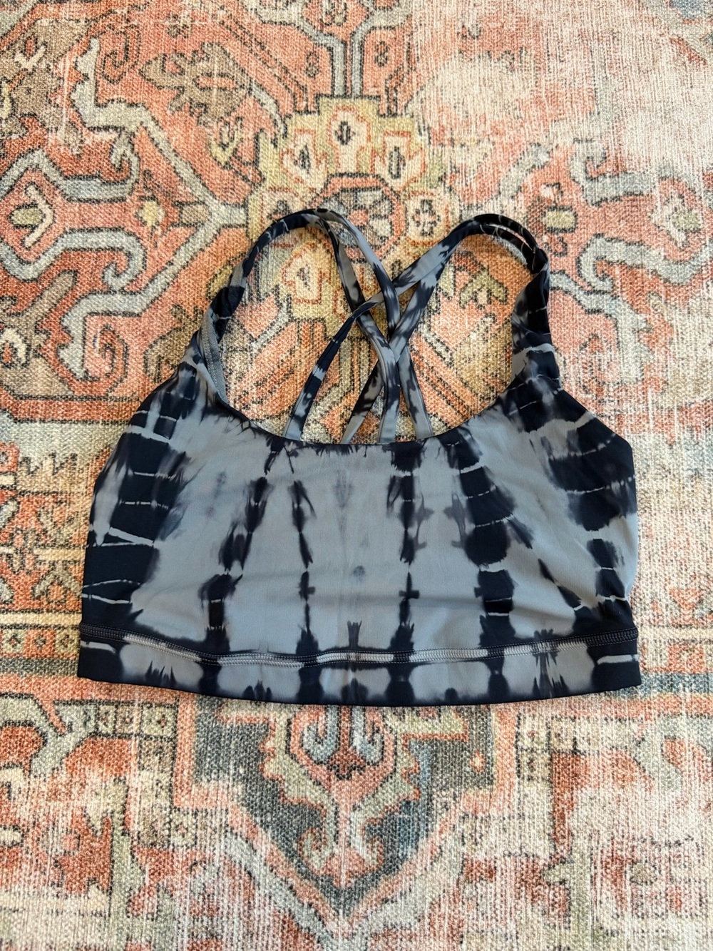 Lululemon Tie-Dye Blue Sports Bra - Size 6